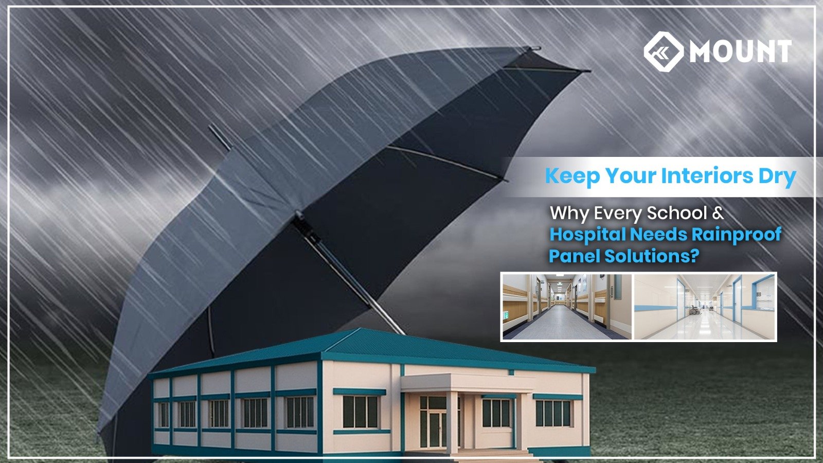 Keep Your Interiors Dry – Why Every School & Hospital Needs Rainproof Panel Solutions